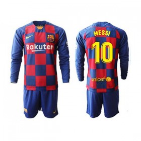 FC Barcelona Lionel Messi 10 Kind Thuis Tenue 2019-20 L/S